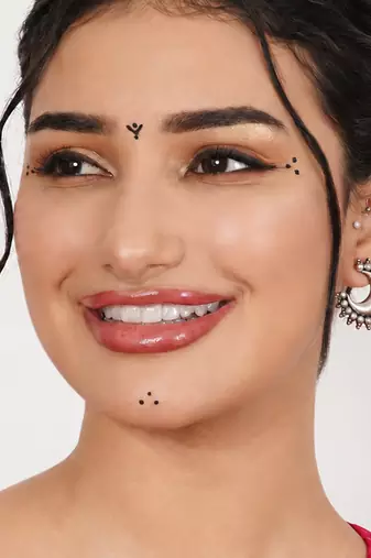 Crescent statement earrings