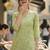 Women floral printed white romance kurta