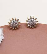 Floral stud earrings