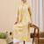 Women yellow pure cotton floral printed a-line kurta