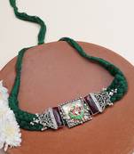 Floral braid choker