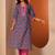Women floral printed straight cotton kurta