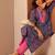 Women floral printed straight cotton kurta