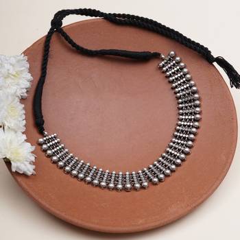 Silver rhythm necklace 1