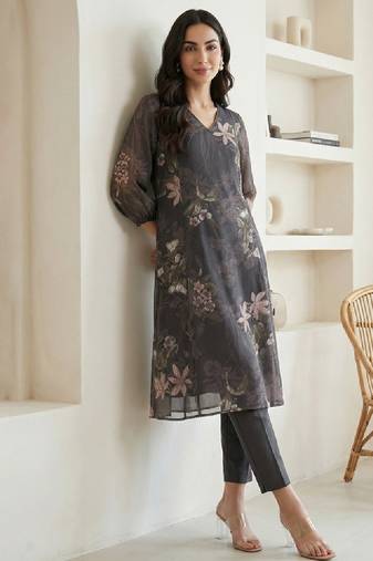 Women floral a-line printed kurta