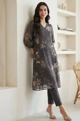 Women floral a-line printed kurta