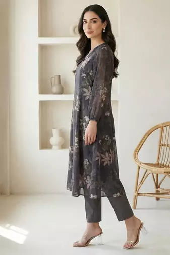 Women floral a-line printed kurta