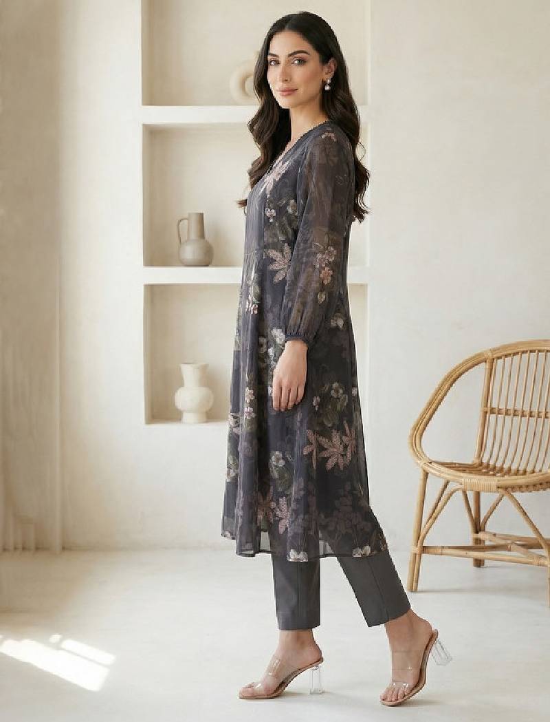 Women floral a-line printed kurta