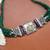 Floral braid necklace with matching earring