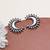 Floral braid necklace with matching earring