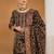 Women floral embroidered thread work floral georgette kurta