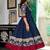 Women polka dot printed thread work indie prints anarkali kurta