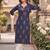 Women floral printed thread work floral kurta
