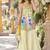 off-White silk blend readymade suit with embroidery & sequence work