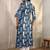 Women ethnic motifs printed indigo kurta