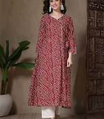Women bandhani printed kurta