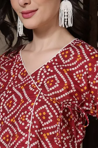Women bandhani printed kurta