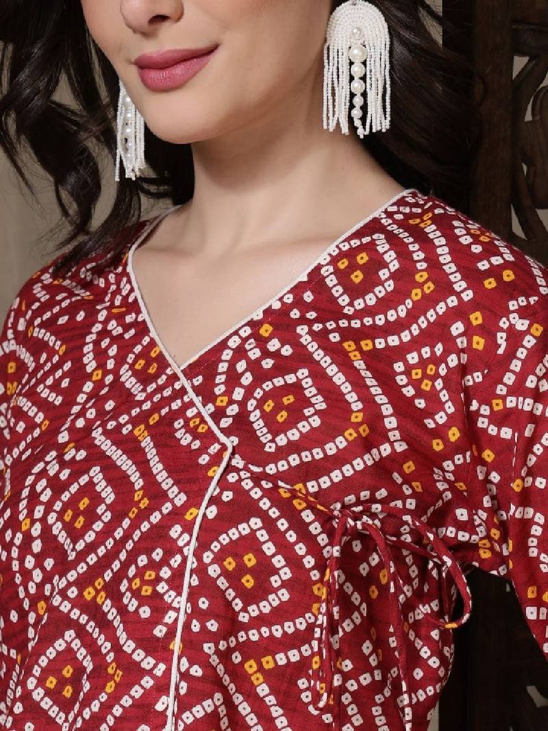 Women bandhani printed kurta