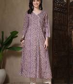 Women bandhani printed anarkali kurta