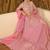 Women embroidered thread work anarkali kurta