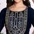 Women ethnic motifs embroidered thread work kurta