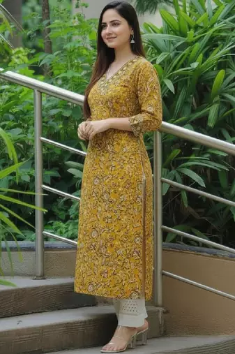 Women floral printed kurta