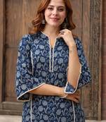 Women floral printed indie florals kurta