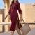 Women ethnic motifs embroidered thread work kurta