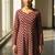 Women chevron printed anarkali kurta
