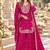 Rani pink chinon readymade suit with embroidery & sequence work