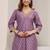 Women ethnic motifs printed chanderi silk kurta