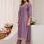 Women ethnic motifs printed chanderi silk kurta