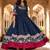 Women ethnic motifs printed thread work anarkali kurta