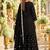 Black chinon readymade suit with embroidery & sequence work