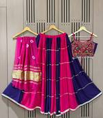 Blue Pink Kali Navratri Lehenga Choli