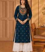 Women embroidered thread work kurta