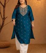 Women embroidered thread work kurta
