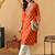 Women embroidered thread work kurta