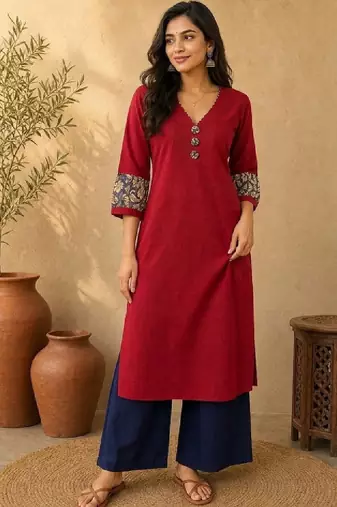 Women ethnic motifs kurta