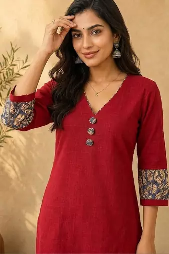 Women ethnic motifs kurta