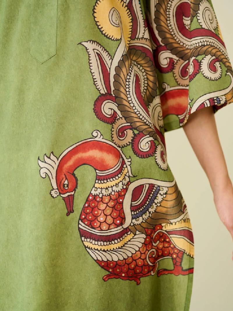 Women ethnic motifs printed indie prints kurta