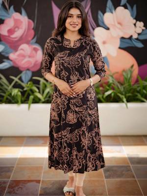 Women floral printed floral kurta 1