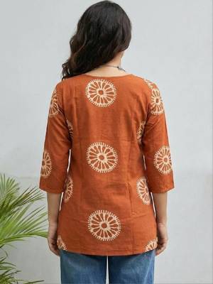 Women printed indie prints kurta 4