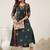 Women floral printed thread work floral anarkali kurta