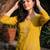 Women ethnic motifs embroidered thread work kurta