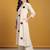Women floral embroidered thread work floral kurta