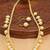 Gold Plated Studded Diamond Pearl Party Necklace & Earring Jewellery Set