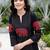 Women ethnic motifs printed thread work kurta
