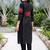 Women ethnic motifs printed thread work kurta