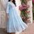 Women floral embroidered thread work floral anarkali kurta
